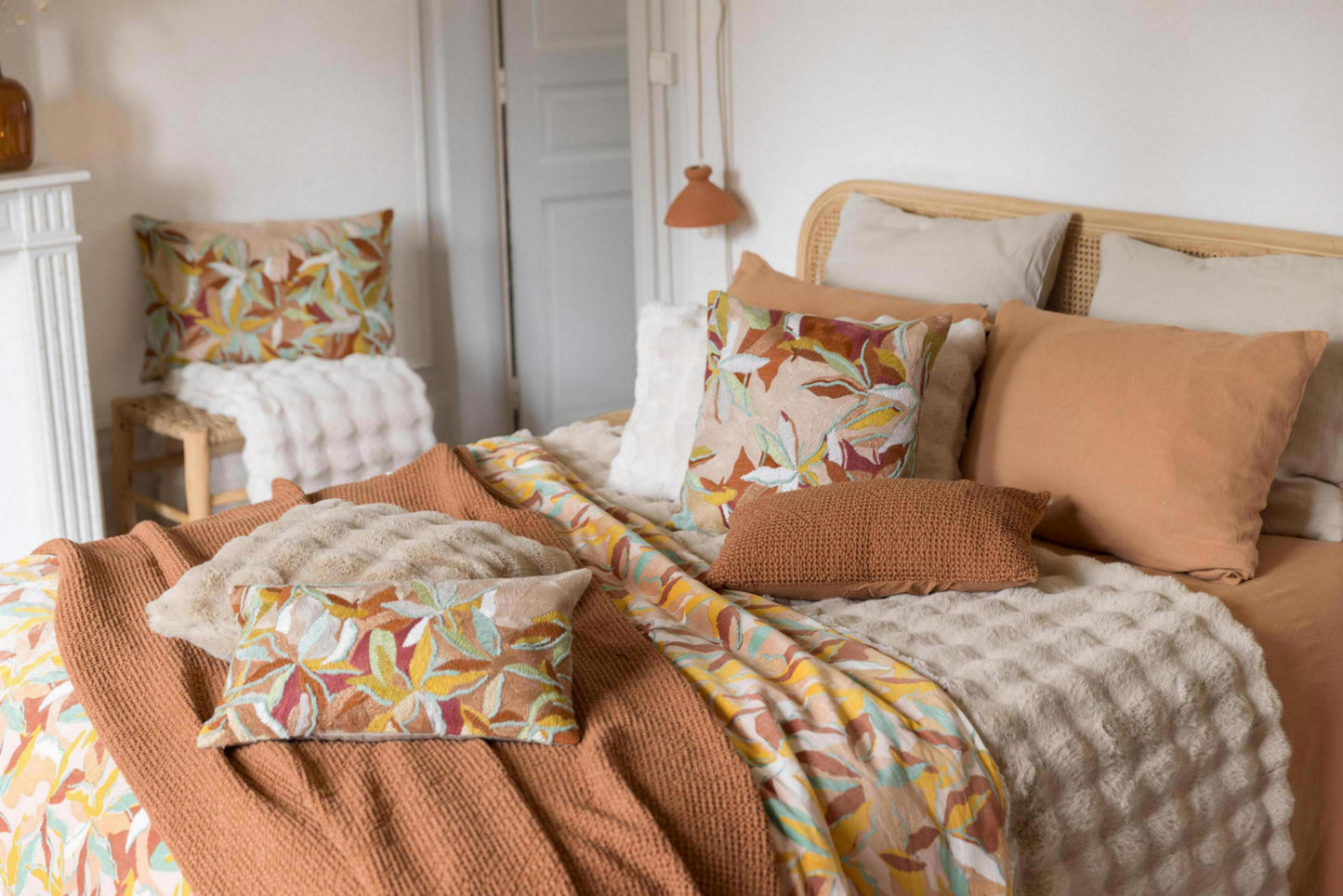 Recyceltes Kissen Berton Naturel 40 X 65