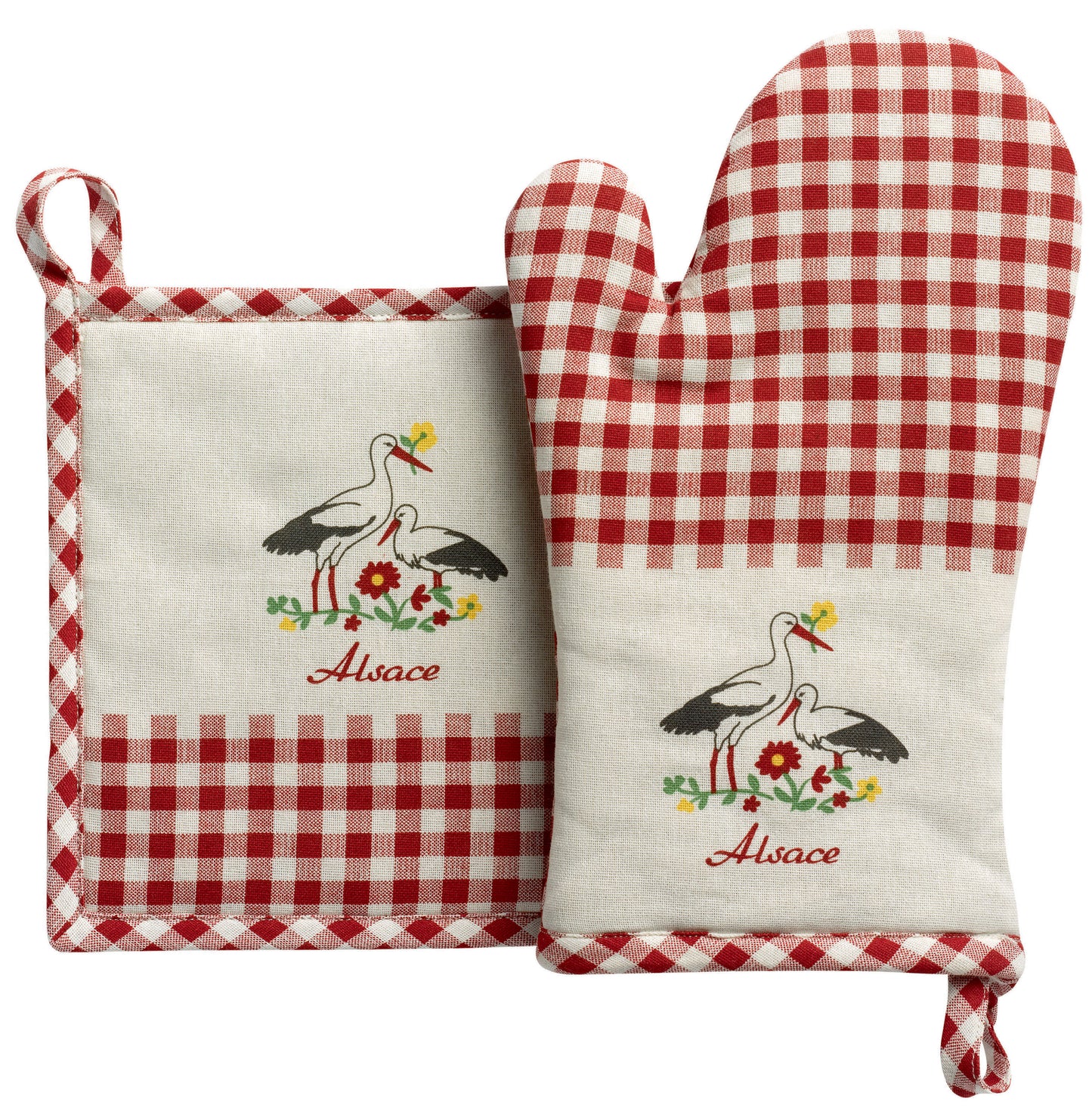 Küchenhandschuh und Topflappen Blom Ecru 18 x 28