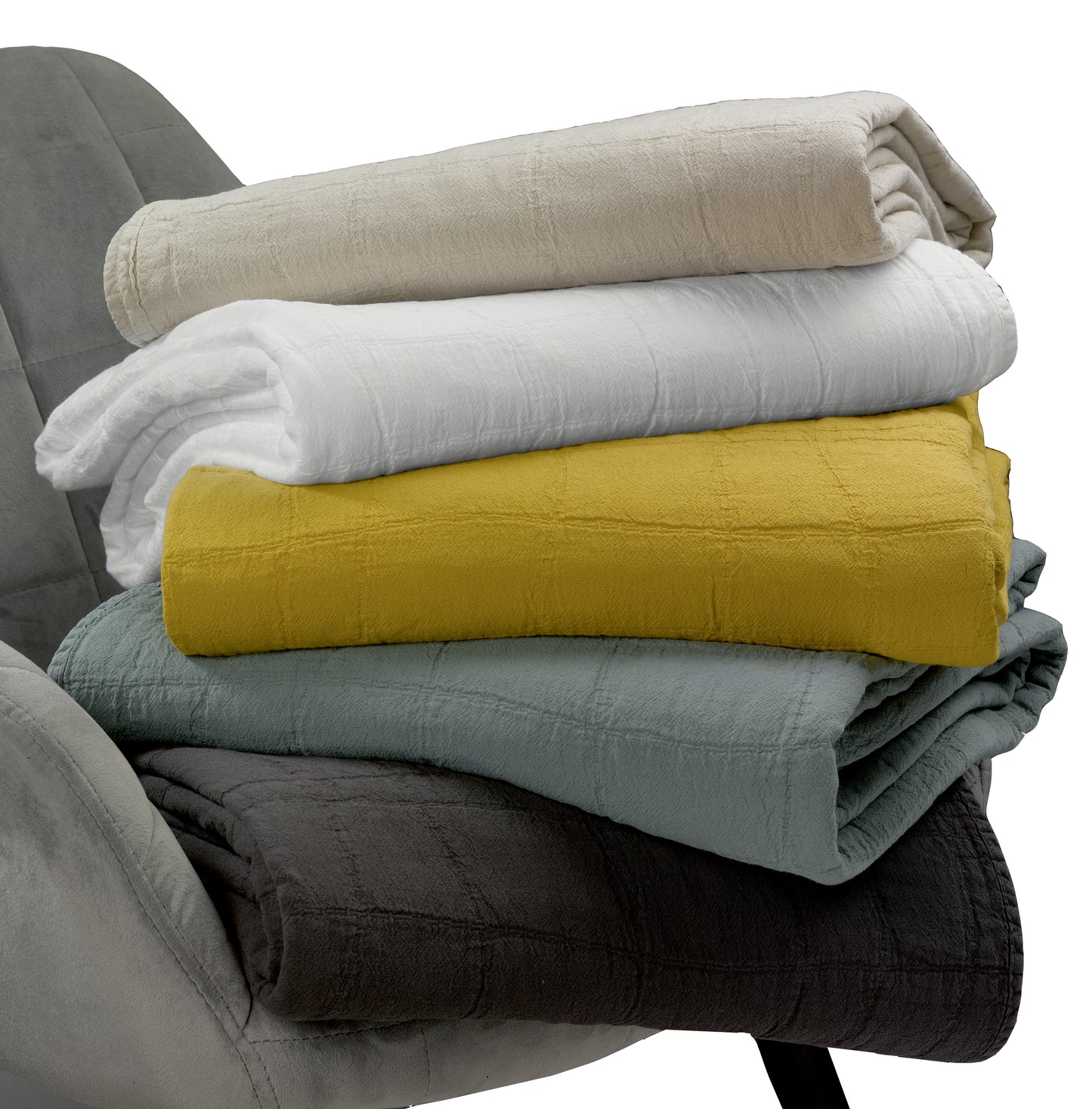 Recycelte Tagesdecke Titou Absynthe 240 X 260
