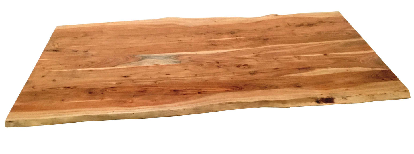 Tischplatte 200x100 cm Akazie wie gewachsen Plattenstaerke 56 mm Plattenstaerke 56 mm