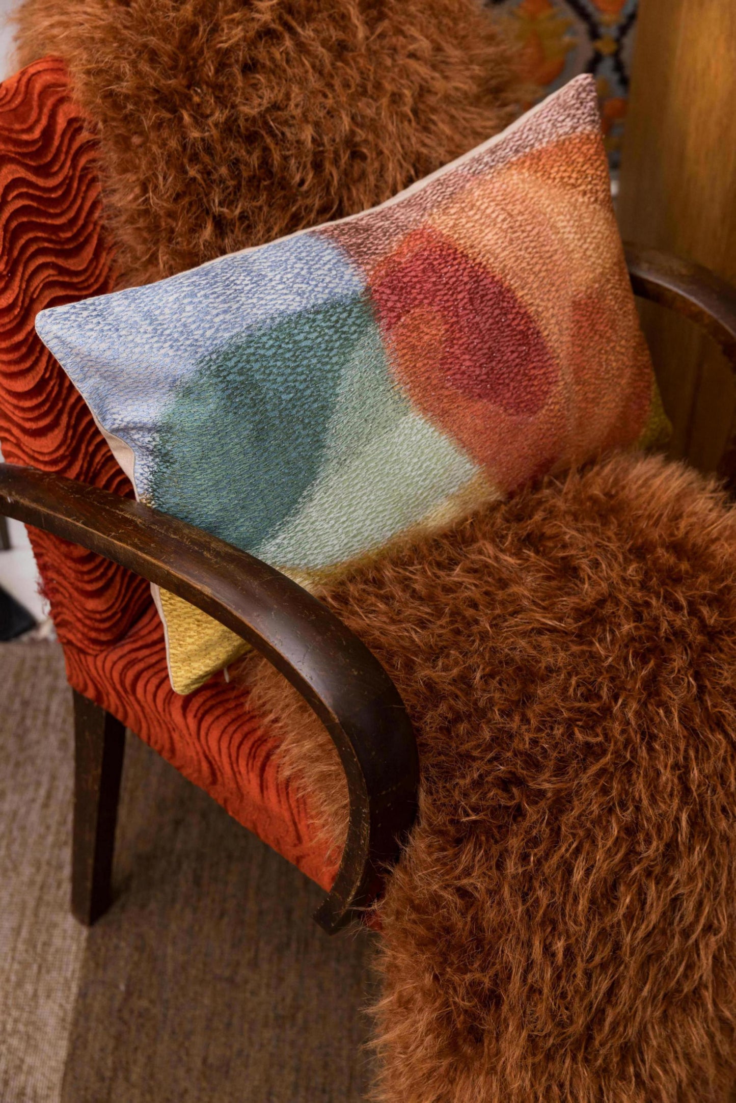 Besticktes Kissen Nevio Multico 30 X 50