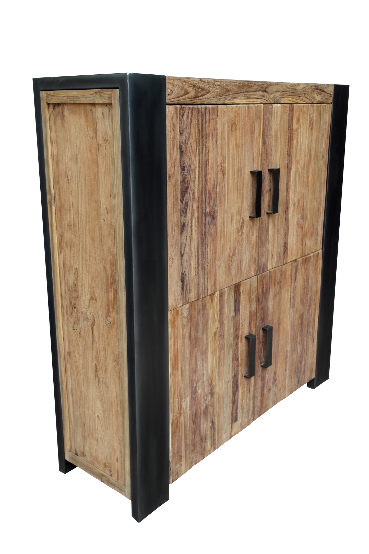 Highboard 4 Tueren oben und unten je 1 Boden Masse der Metallblenden 16 x 4 cm