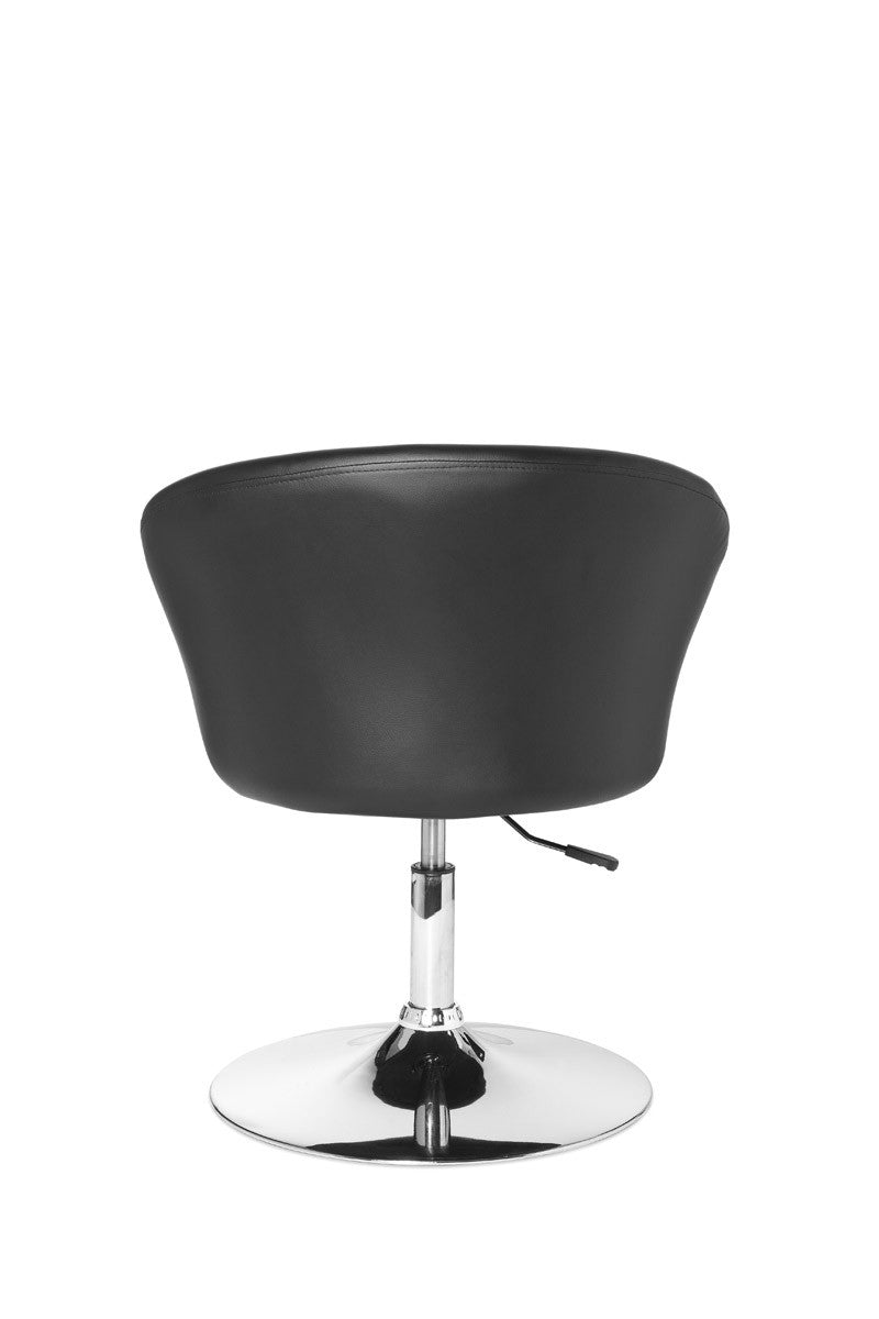 Design Rela mal sessel SPM2.157 Loungesessel Kunstleder Cocktailsessel schwarz Sessel Drehbar Esszimmerstuhl 120 kg Clubsessel Leder Optik Drehstuhl Modern Loungesessel Wartezimmerstuhl