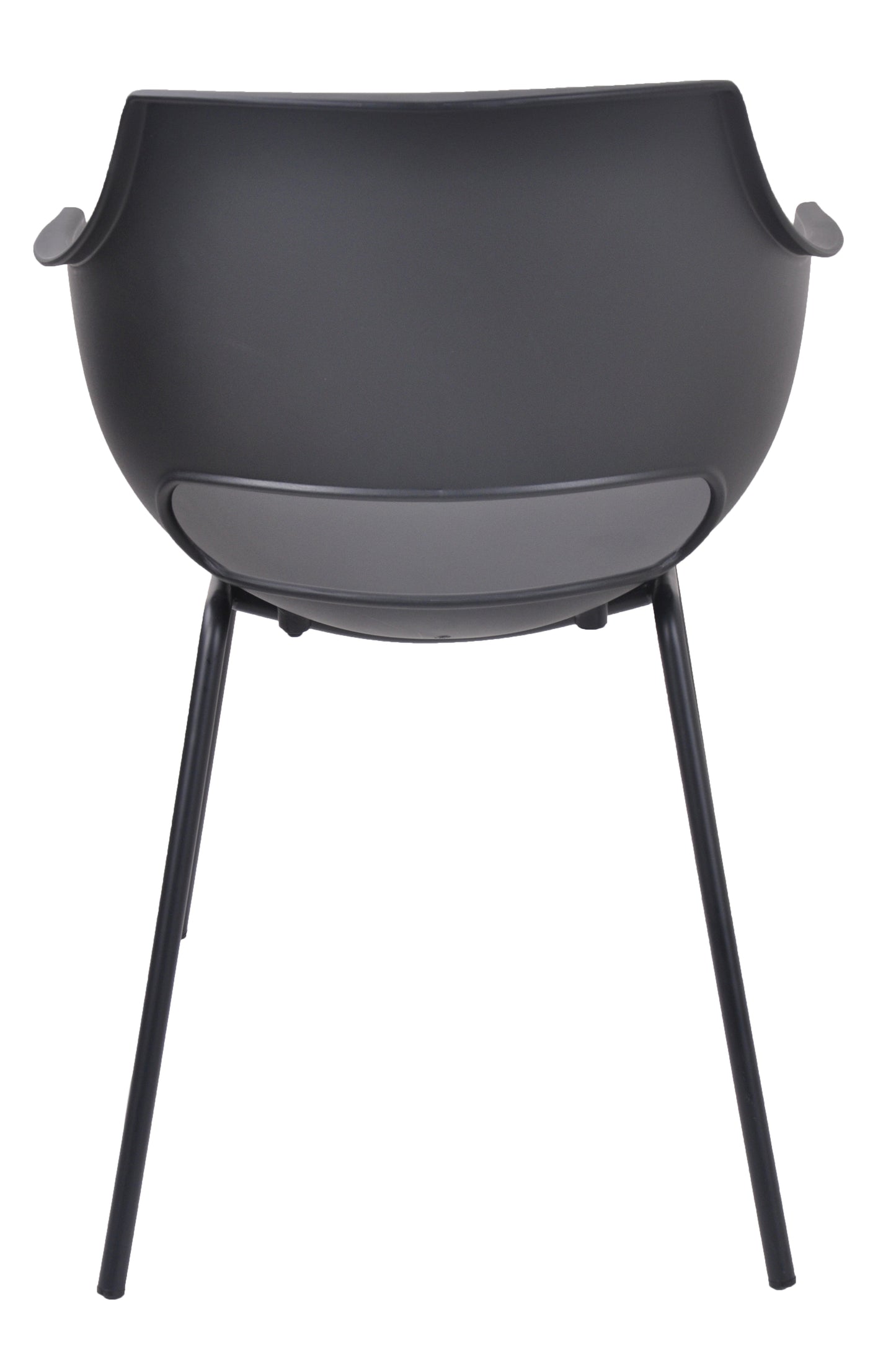 Stuhl 2er-Set schwarz Sitzhoehe 455 cm Sitztiefe 44 cm Sitzbreite 40 cm