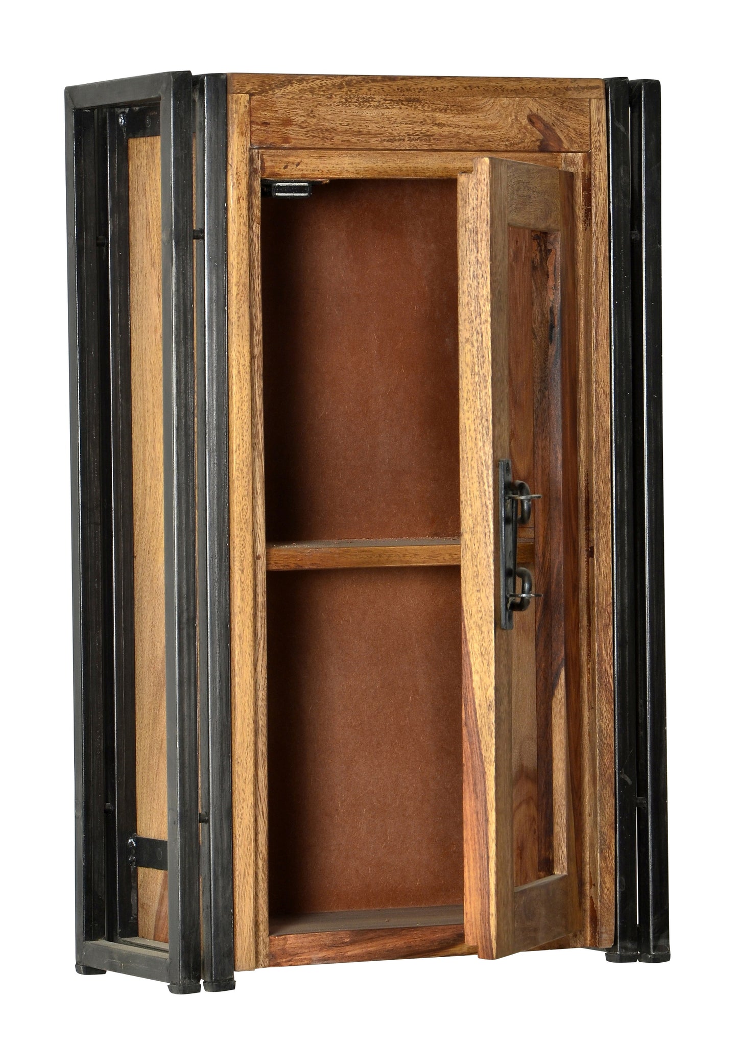 Haengeschrank 1 Holztuer mit Glaseinsatz 1 Einlegeboden Tueranschlag waehlbar