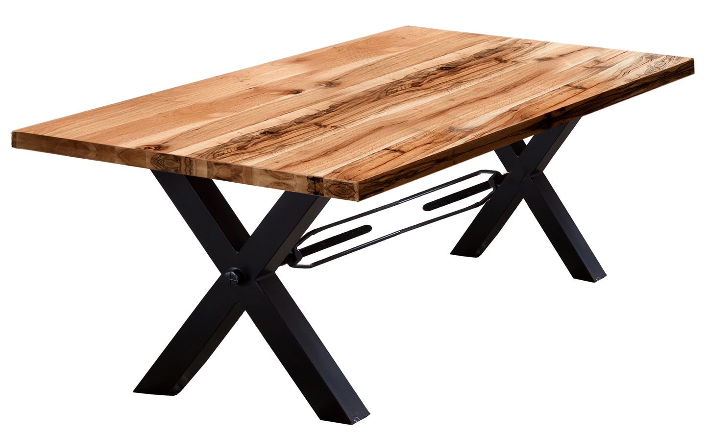 Tischgestell antikschwarz fuer Platten von 160 bis 240 cm (ausser 07173-01) Vierkantrohre 75x75 cm Laengeneinstellung (innen gemessen) ca 112 - 180 cm