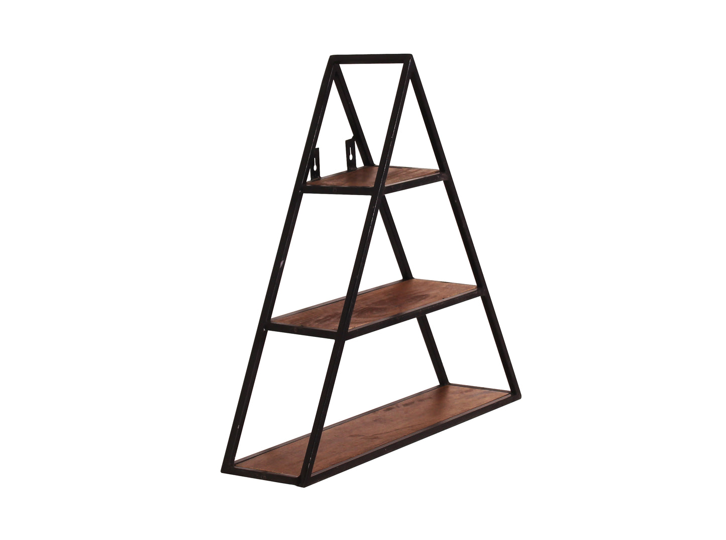 Wandregal dreieckig 3 Boeden unterschiedlich grosse Ablageboeden