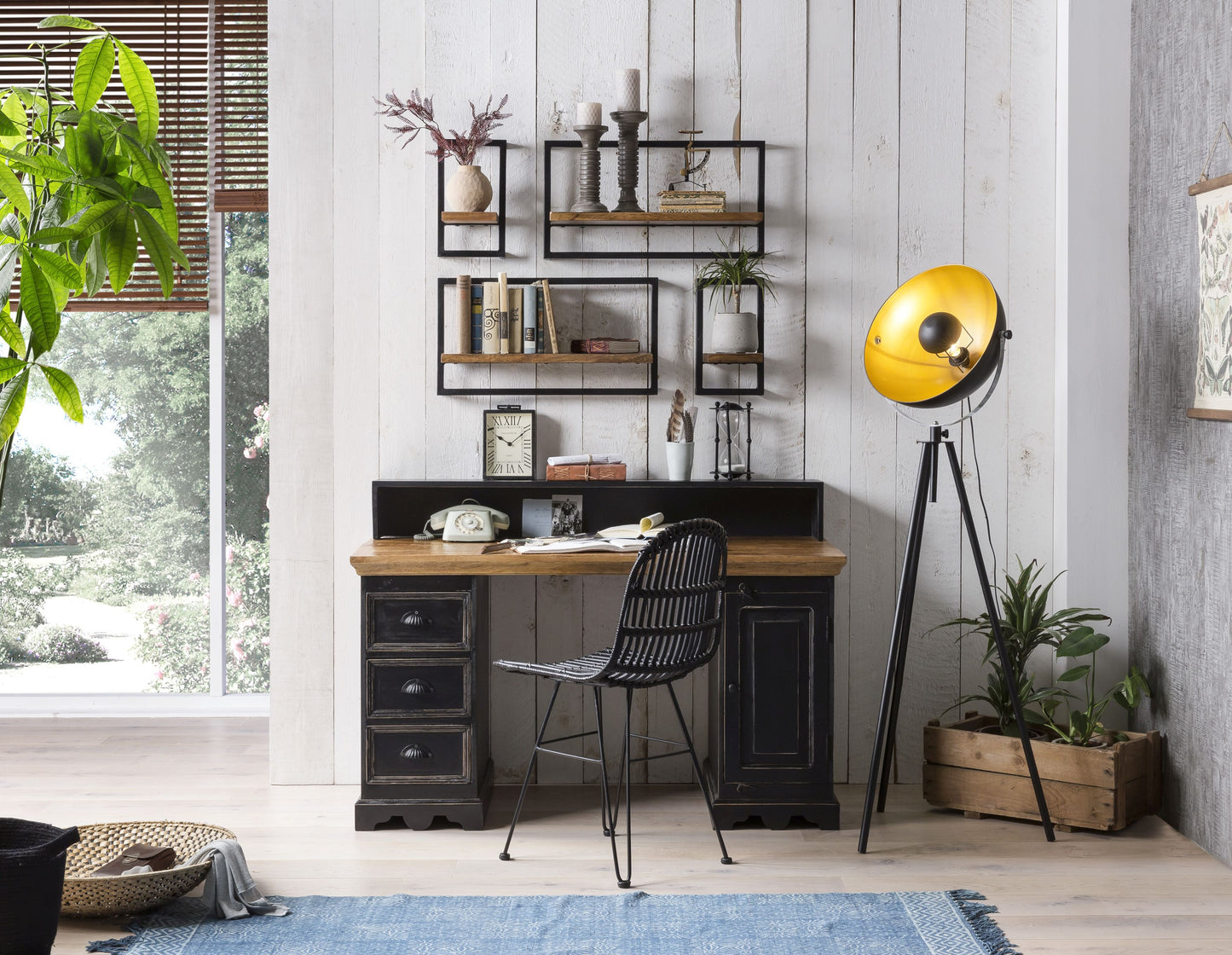 Wandregal-Set 4-teilig 2 schmale und 2 breite Wandregale Masse der Einzelregale 2 x 20x25x35 cm und 2 x 50x25x35 cm