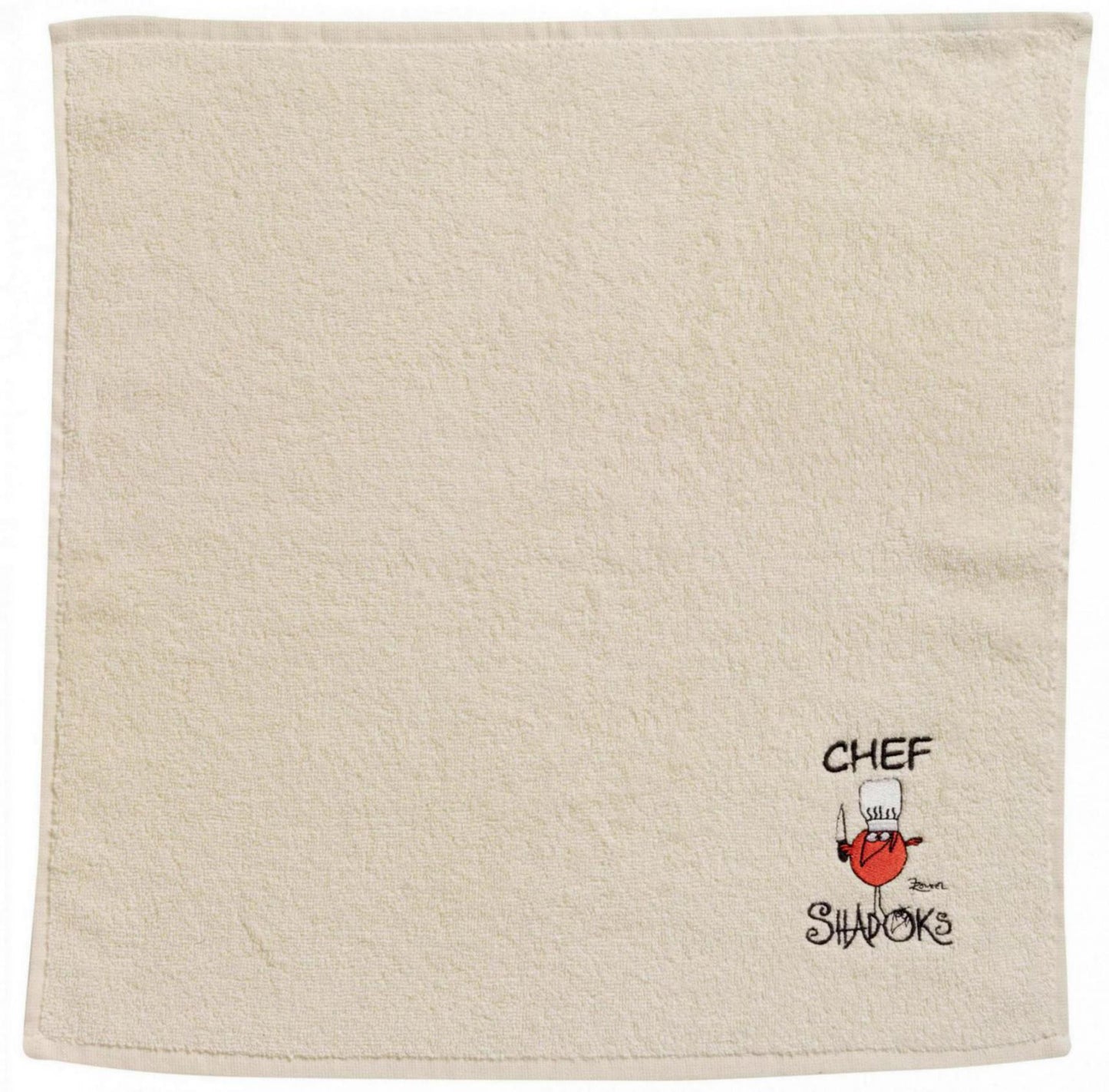 Quadratisches Handtuch Chef Shadoks Ivoire 50 X 50