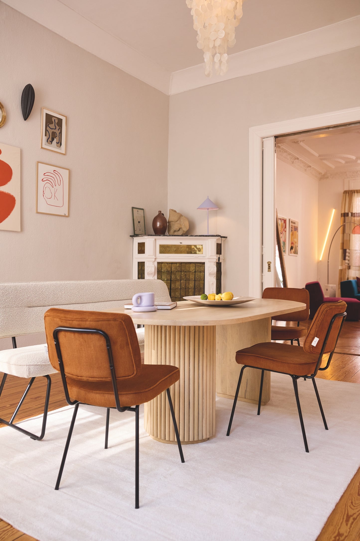 Tom Tailor Tisch 180 x 90 cm T-Ribbed Table Large Abstand zwischen den Tischbeinen ca 73 cm Plattenstaerke ca 3 cm Masse Tischbein ca 45x24 cm max Belastbarkeit 100 kg