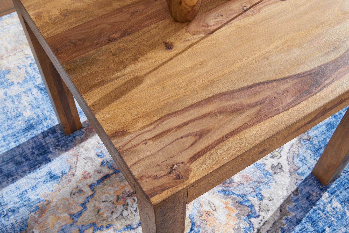 Esstisch MUMBAI Massivholz Sheesham 80 cm Esszimmer Tisch Holztisch Design Kuechentisch Landhaus Stil dunkel braun