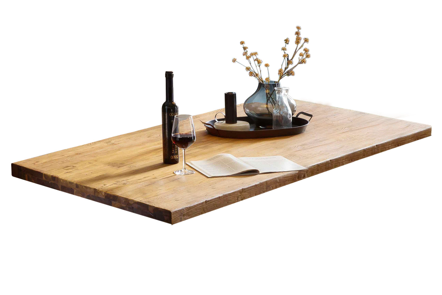 Tisch 220x100 cm Teak natur Plattenstaerke 50 mm Gestell im Used Look Bestehend aus Gestell 07114-42 + Tischplatte 07133-01 Plattenstaerke 20 mm aufgedoppelt auf 50 mm Gestell Breite der Wangen 2 cm