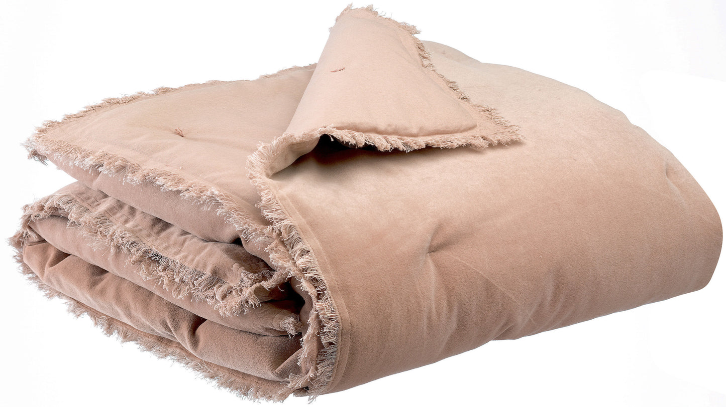 Einfarbige Decke Fara Taupe 135 X 200