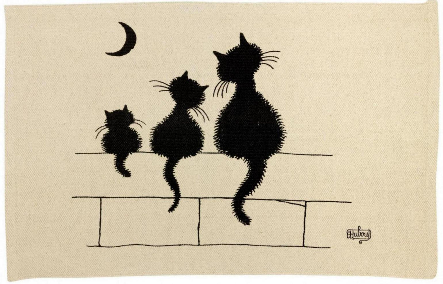 Teppich Dubout 3 chats Écru 60 X 90