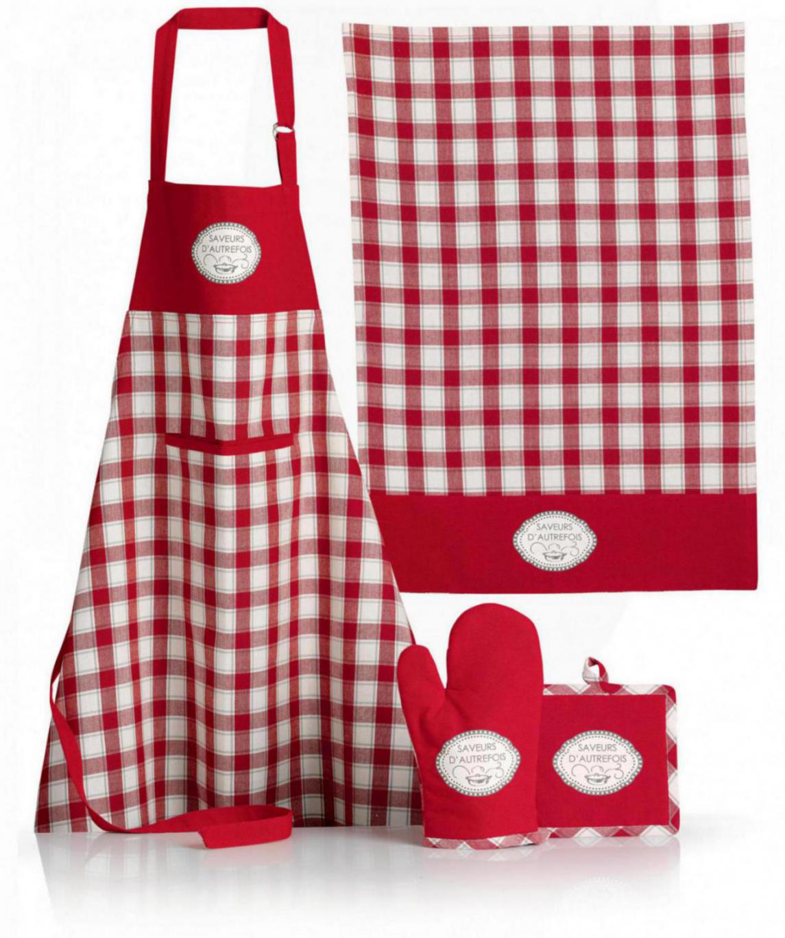 Geschirrtuch Saveurs d'autrefois Rouge 70 X 50