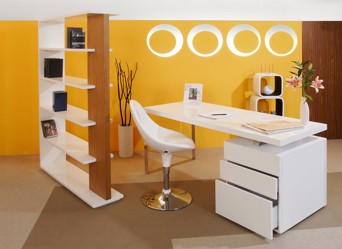 Schreibtisch 140x70x76 cm weiß