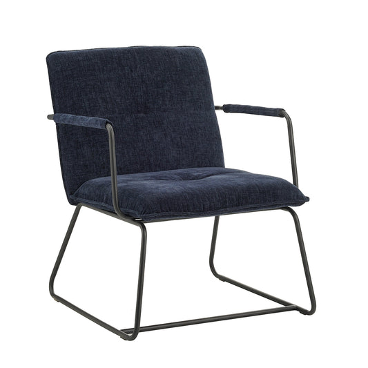 Fauteuil Bilbao blauw chenille