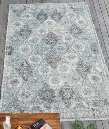 Teppich Nidal Bleu clair/gris 230 x 160