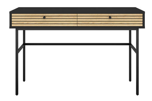 Schreibtisch Schwarz Eiche Echtholzfurnier