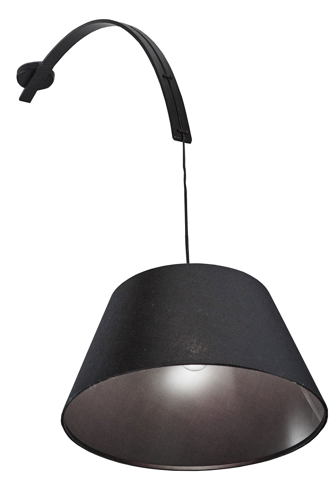 Hängeleuchte 45 x 125 cm schwarz #