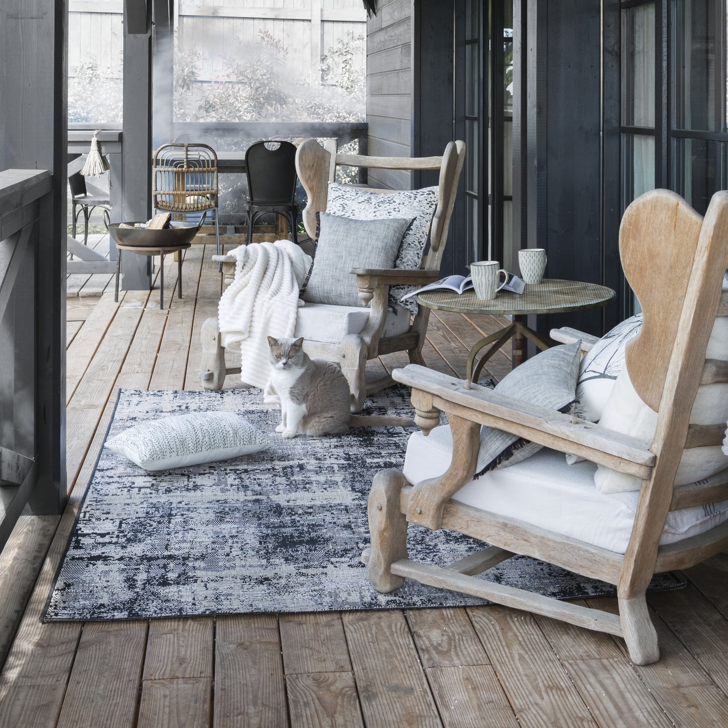 Outdoor Teppich Catania 2 Noir 160 X 230