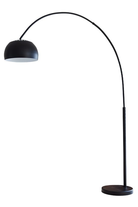 Bogenlampe 195 cm schwarz