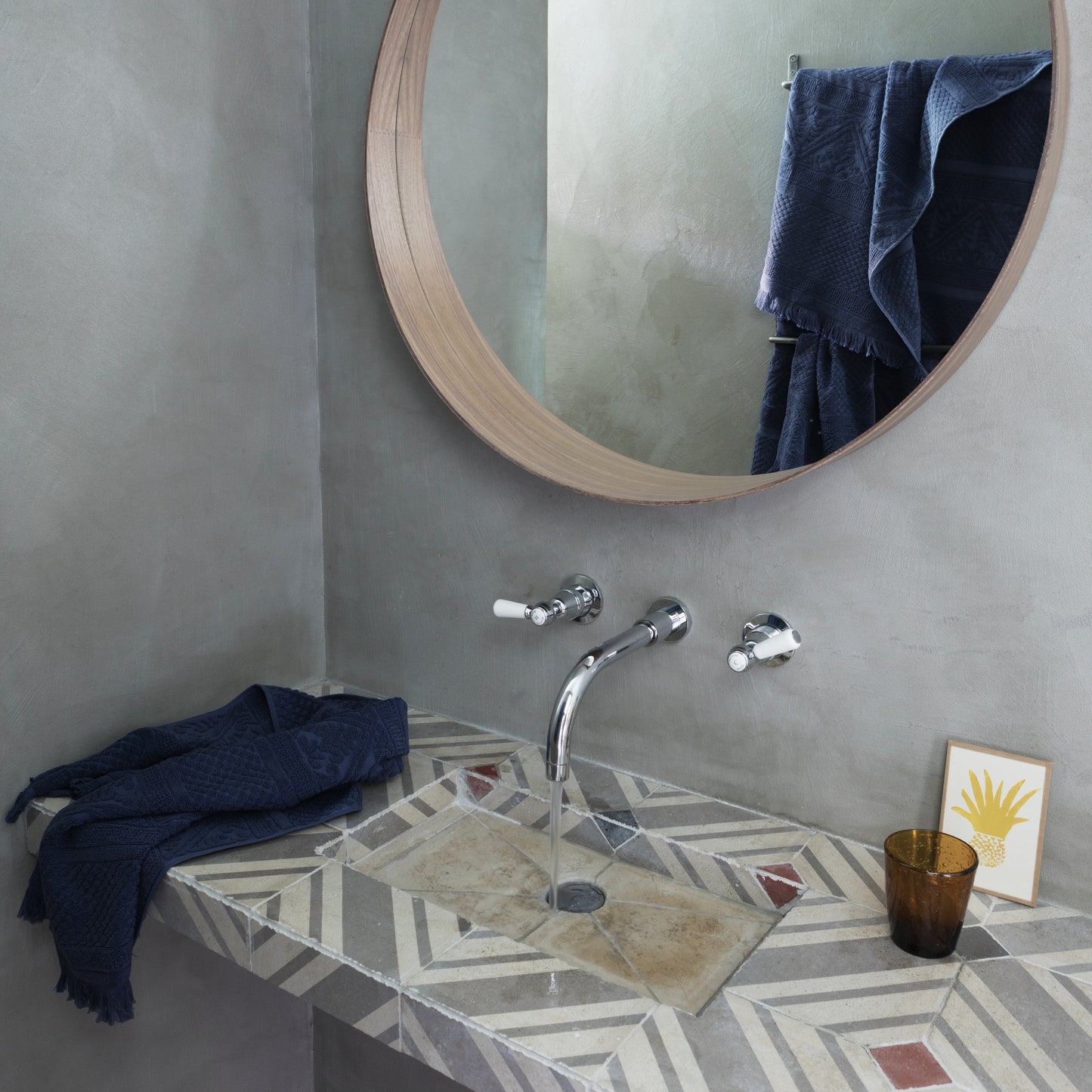 Serviette de toilette Zoé Marine