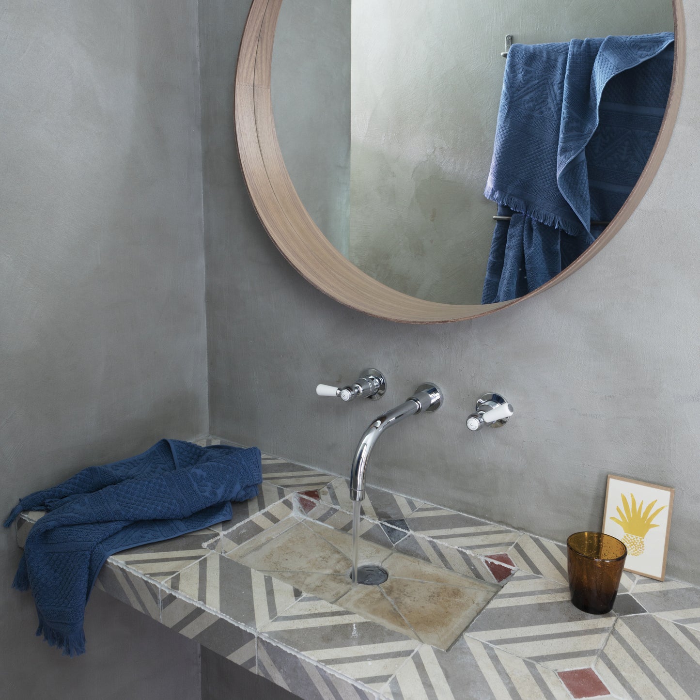 Serviette de toilette Zoé Outremer