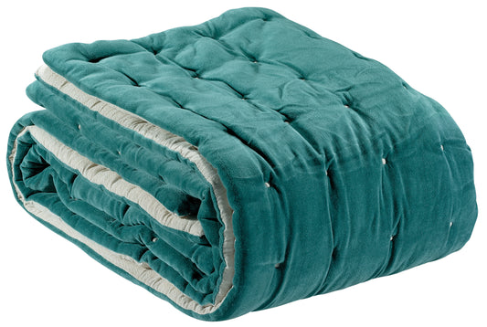 Elise Bettdecke Vert de gris 160 X 160