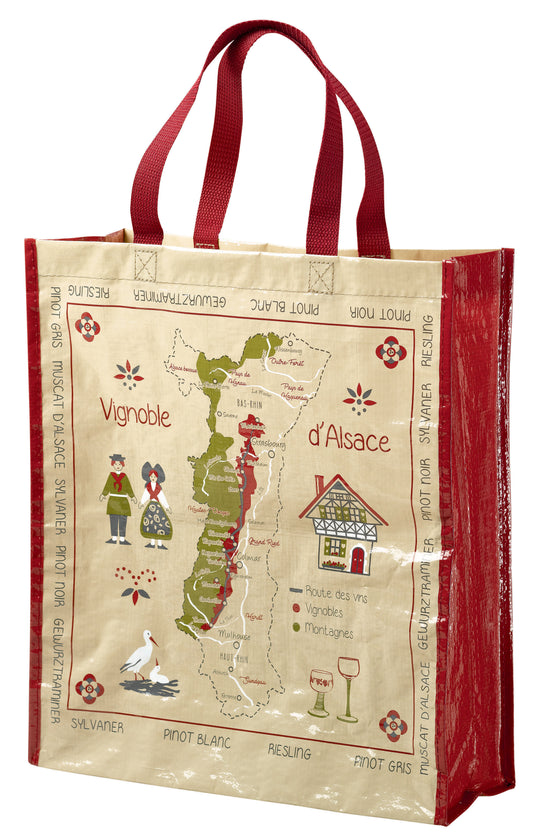 Einkaufstasche Route des vins Ficelle 40 X 35 X 14