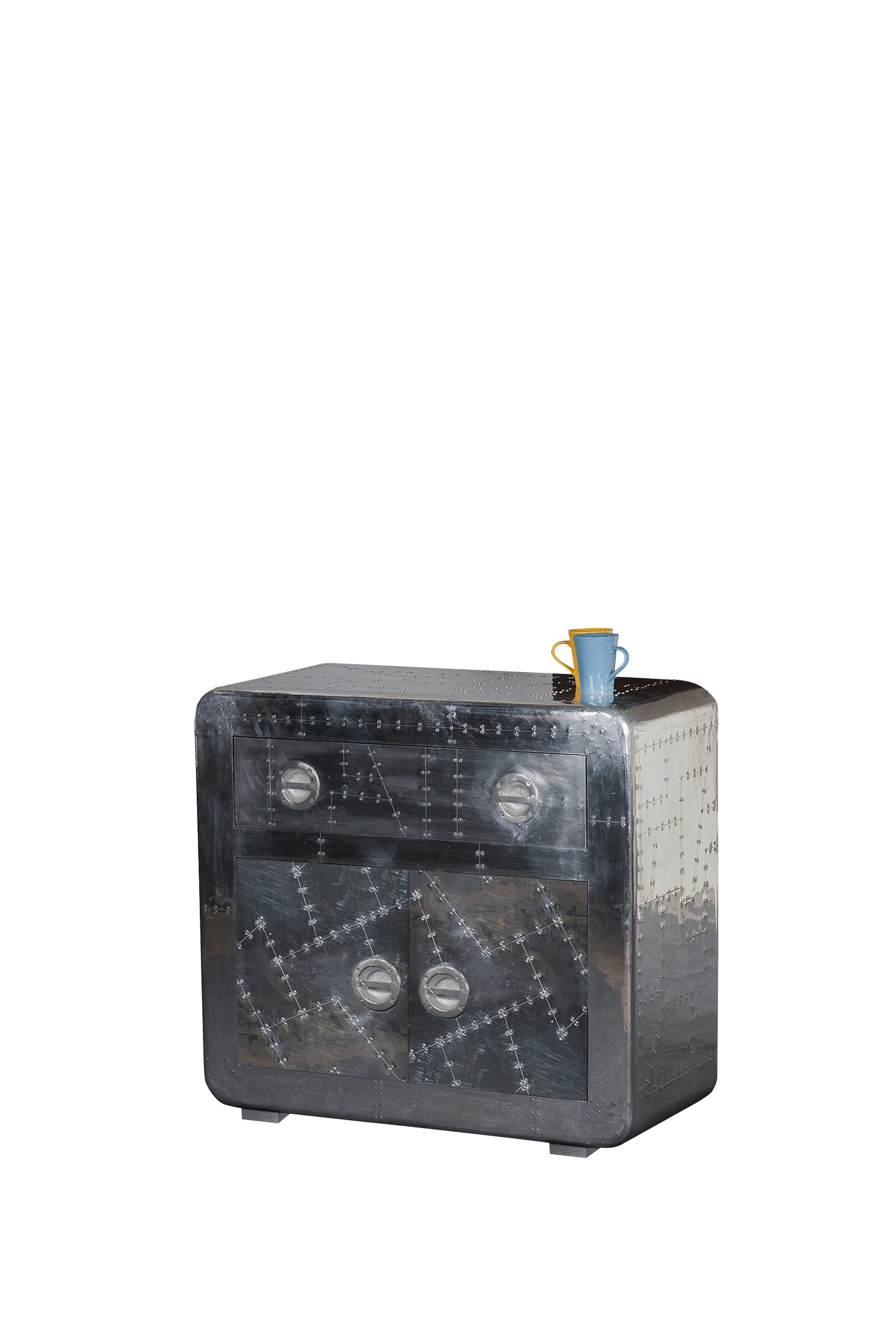 Kommode 2 Tueren 1 Schublade kein Boden Fachmass 65x37x39 cm Schubladeninnenmass 65x32x15 cm