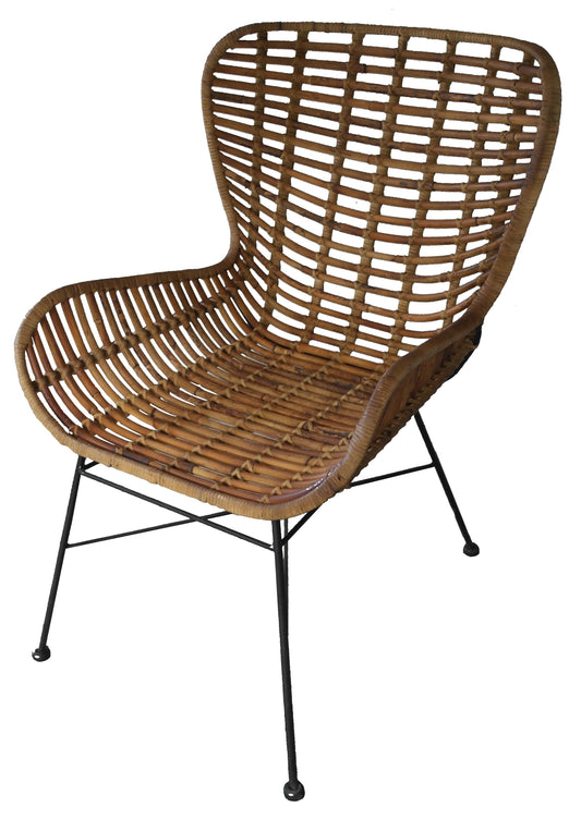 Stuhl   Sitzschale Rattan Sitzhoehe 41 cm Sitzbreite vorne 41 cm hinten 36 cm Sitztiefe 44 cm Hoehe der Armlehnen 59 cm