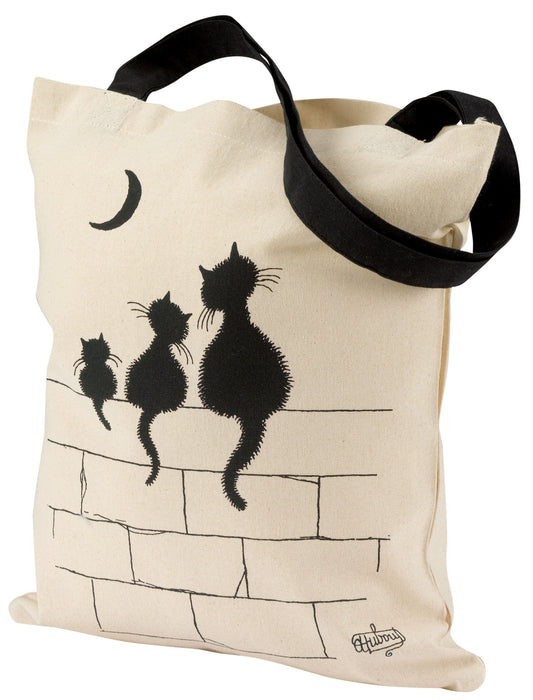Dubout 3 chats Tasche Écru 40 X 35