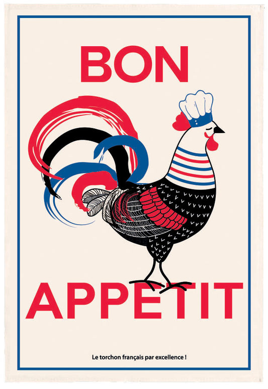 Geschirrtuch Bon appétit Ecru 48 x 72