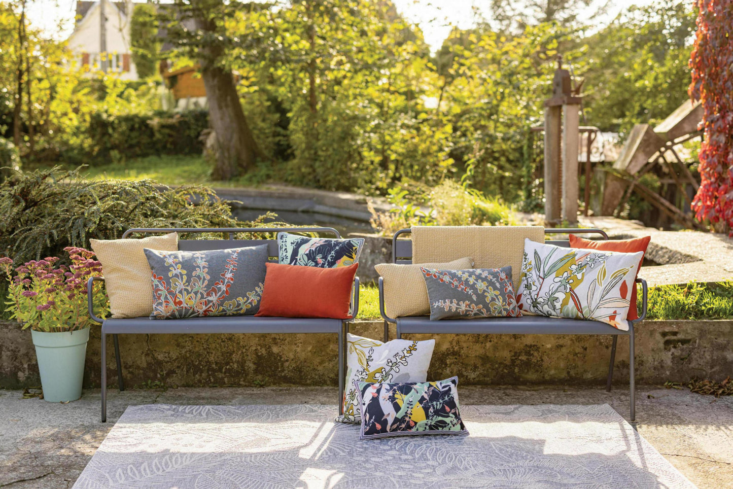 Besticktes Kissen Gini Carbone 45 X 45