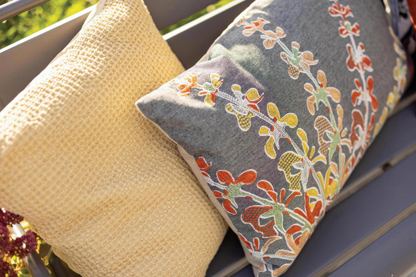 Besticktes Kissen Gini Carbone 45 X 45