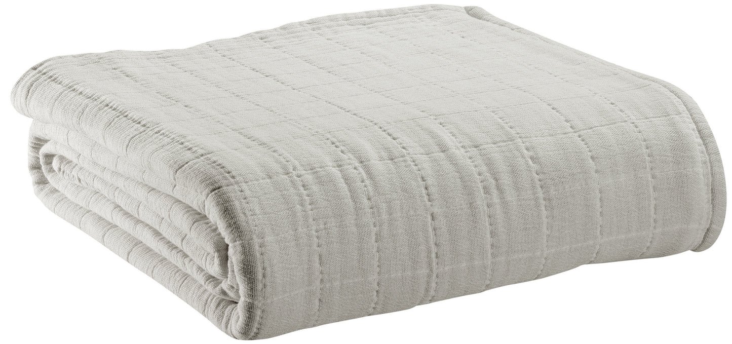 Recycelte Decke Lisa Perle 140 X 200