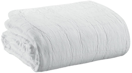Recycelte Decke Titou Blanc 140 X 200