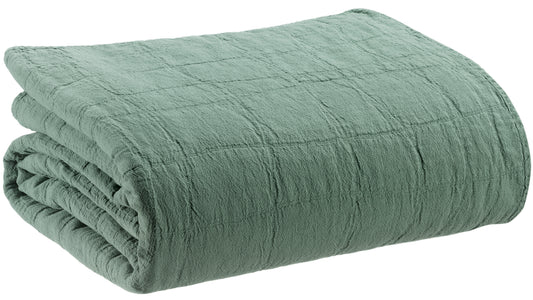 Recycelte Decke Titou Vert de gris 140 X 200