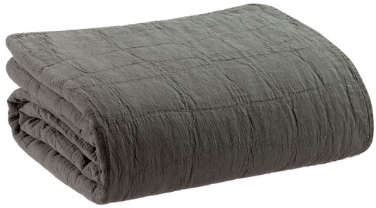 Recycelte Decke Titou Carbone 140 X 200
