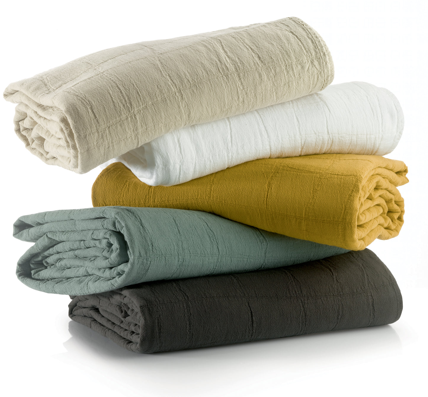 Recycelte Tagesdecke Titou Blanc 180 X 260