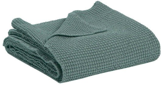 Recycelte Decke Maia Vert de gris 140 X 200