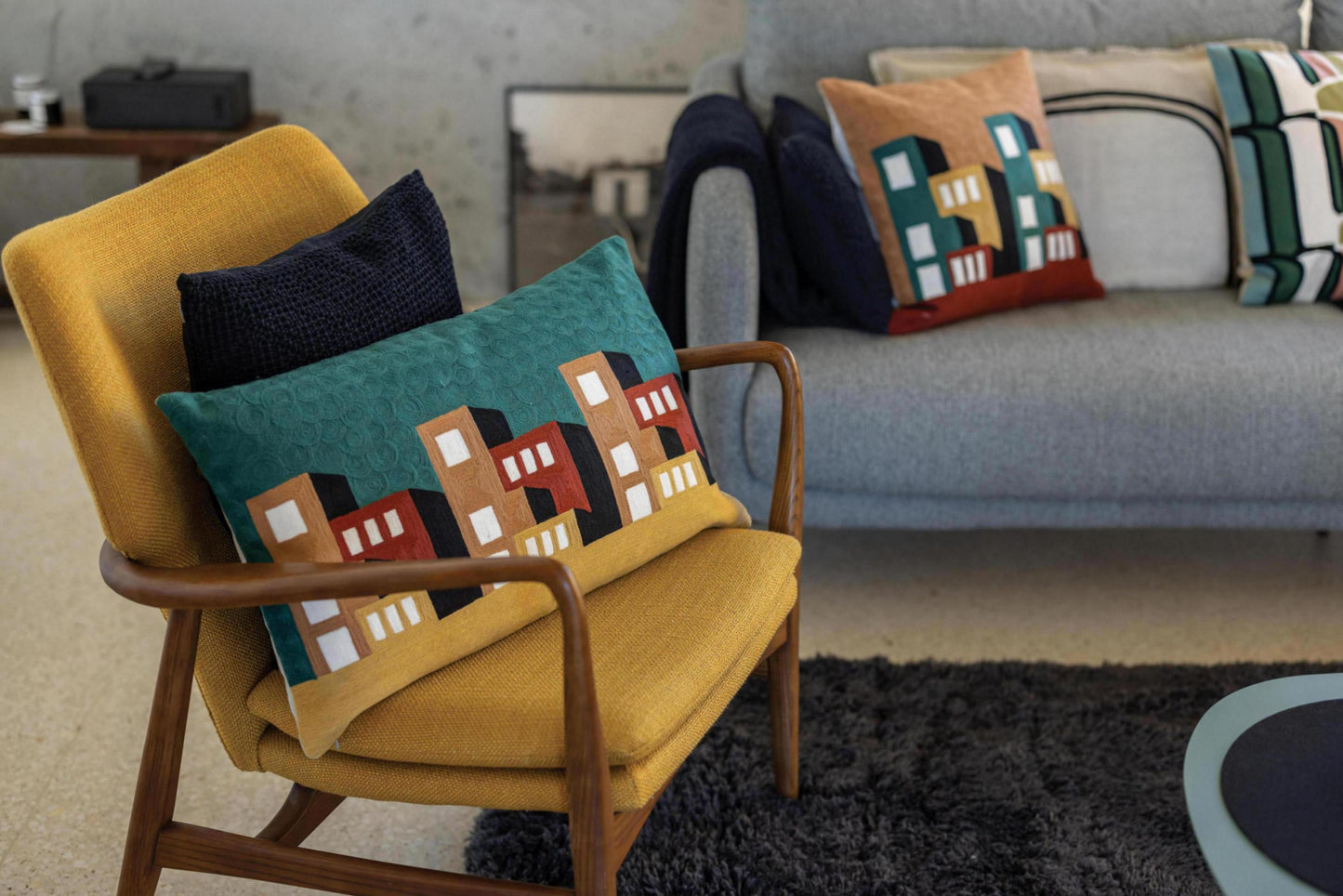 Besticktes Kissen Suri Multico 40 X 65