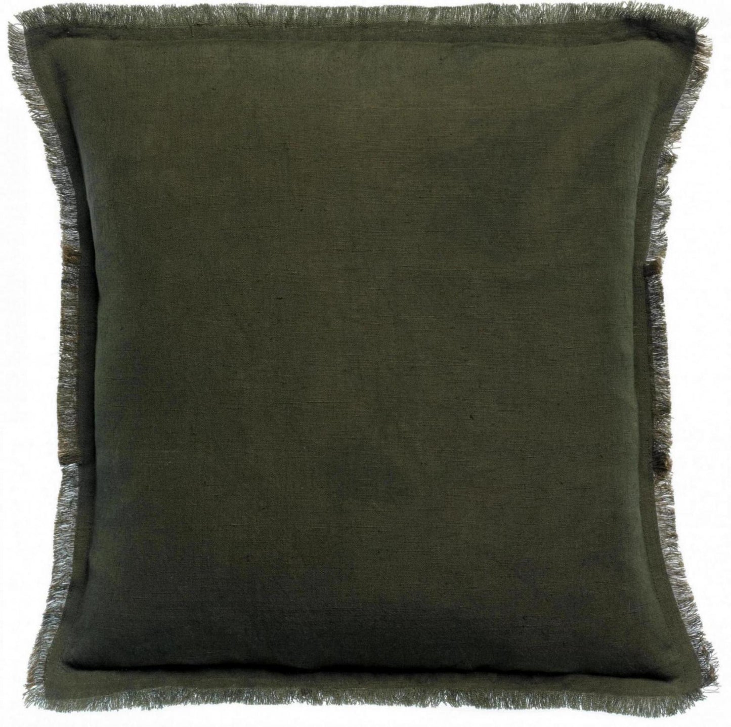 Einfarbiges Kissen Laly Olive 45 X 45