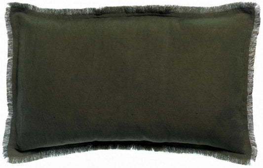 Einfarbiges Kissen Laly Olive 30 X 50