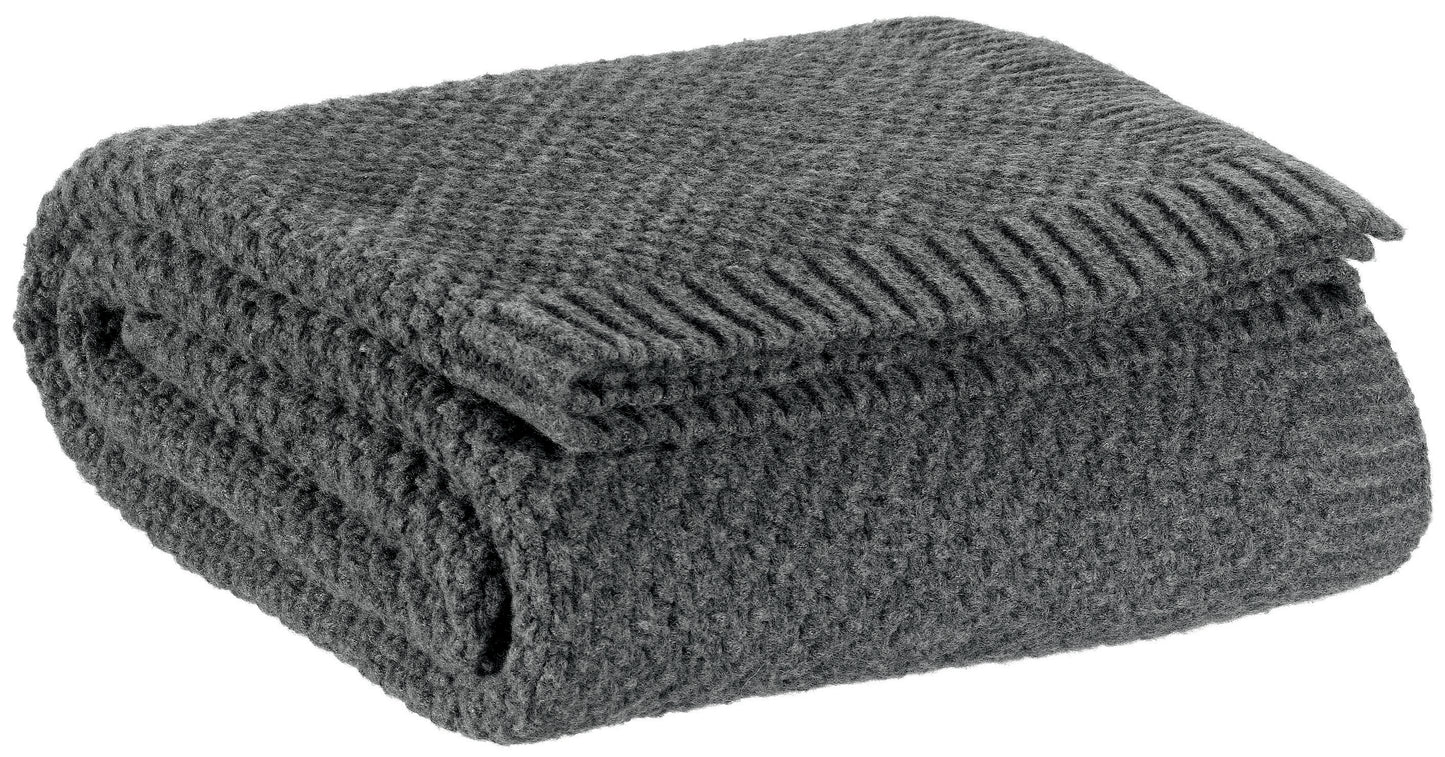 Recycelte Strickdecke Danilo Carbone 130 X 160