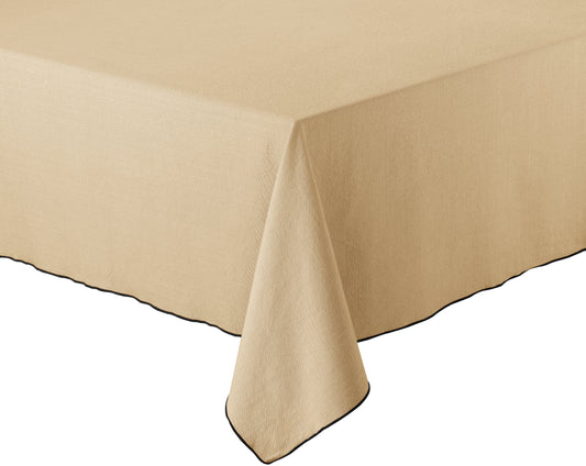 Recycelte Tischdecke Grace Camel 140 X 140