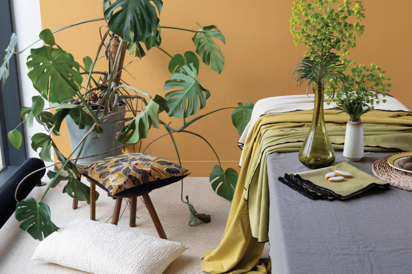 Recycelte Tischdecke Grace Ombre 140 X 250