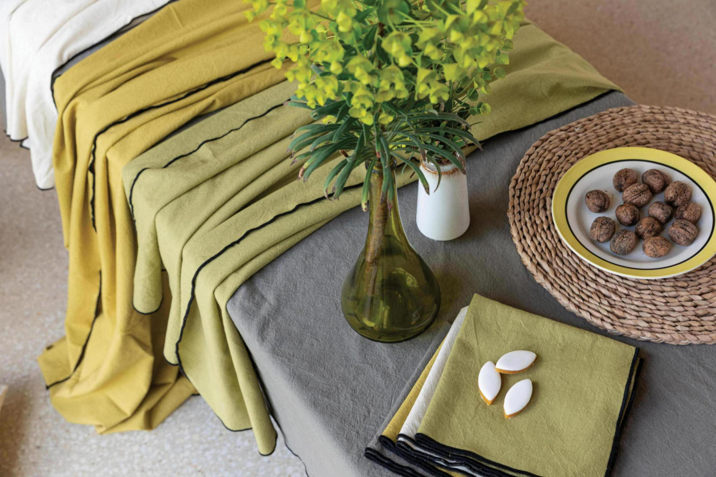 Recycelte Tischdecke Grace Ombre 140 X 250