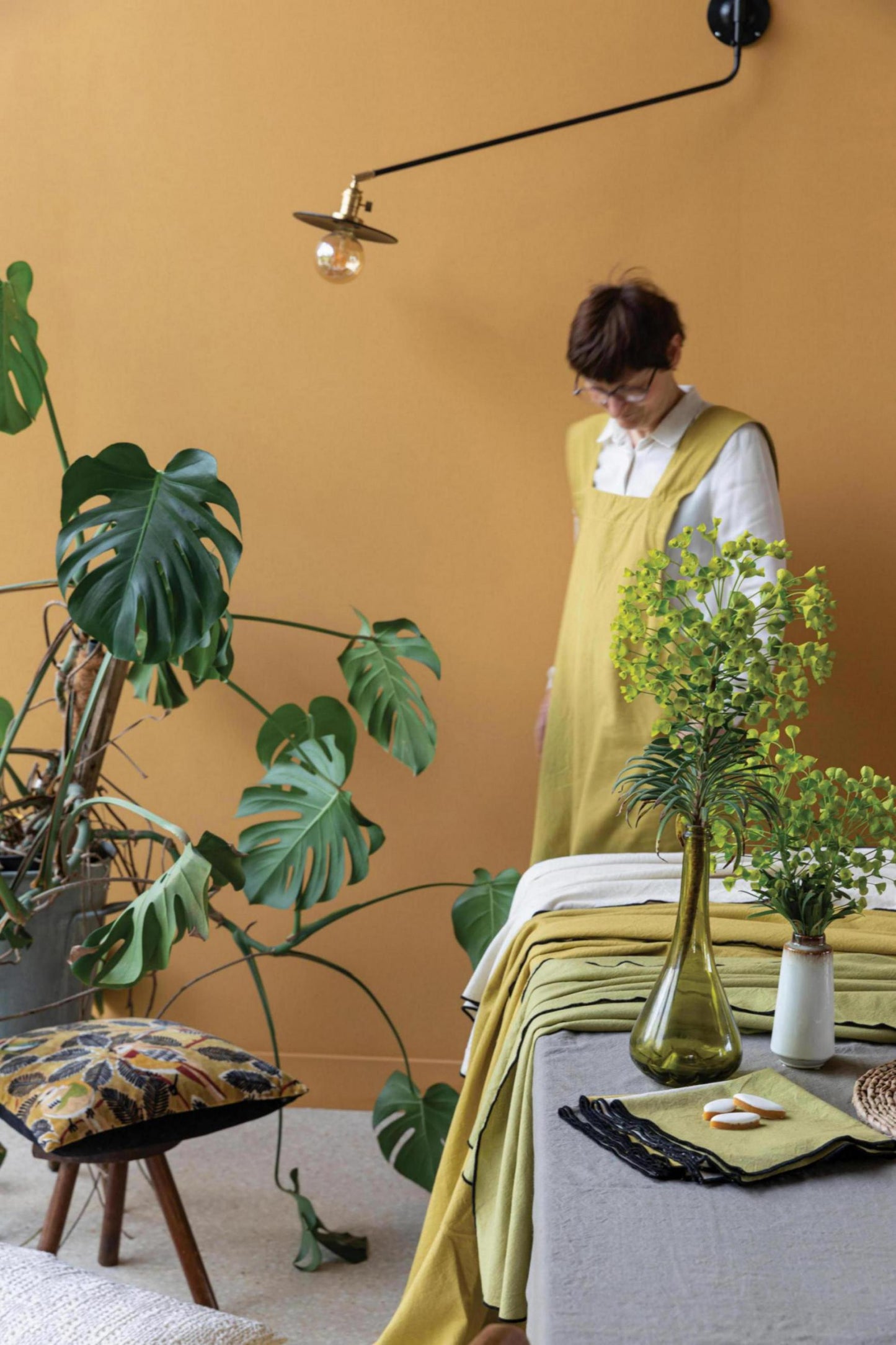 Recycelte Tischdecke Grace Ombre 140 X 250